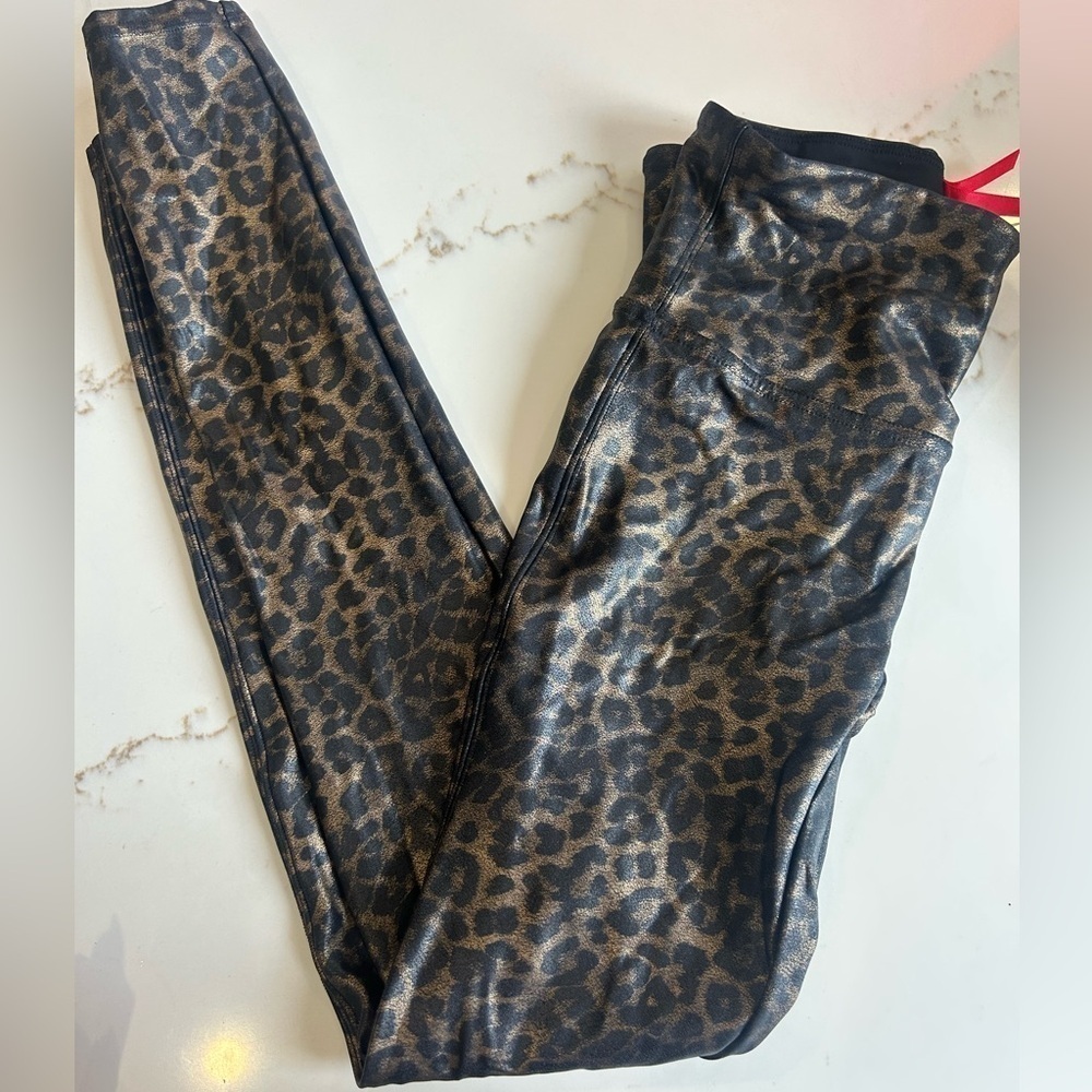 SPANX Leopard Print Leggings MEDIUM